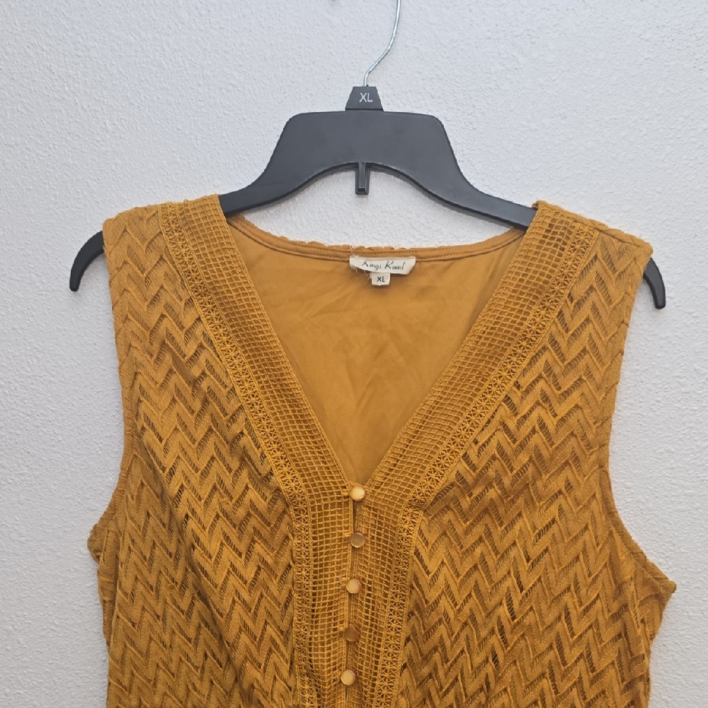Mustard Yellow Sleeveless Dress